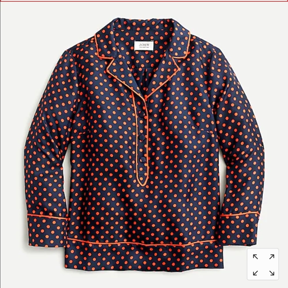 NWT J. Crew Collection Silk Top